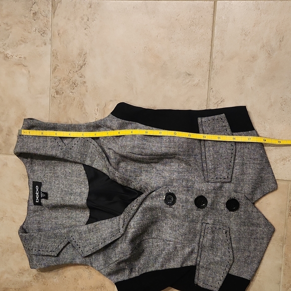 Bebe Button Up Wool Blend Suit Vest - Picture 14 of 16